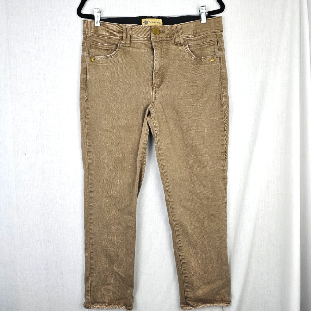 Democracy Cropped Tan Jeans for Women